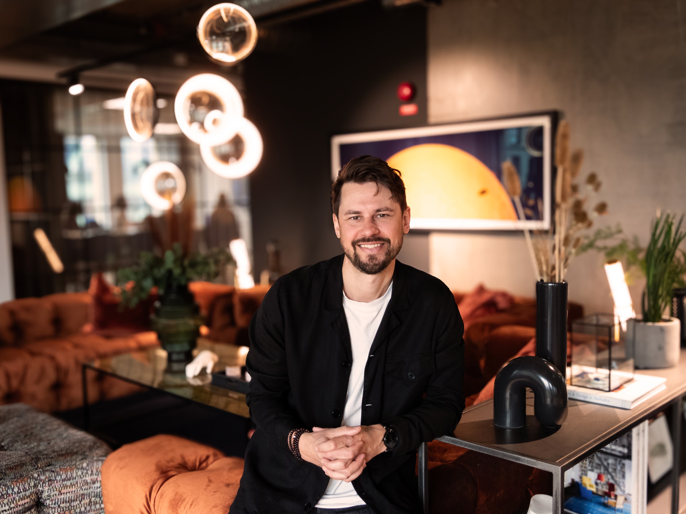Adrian Swartz at the MOD Studio office in Gothenburg